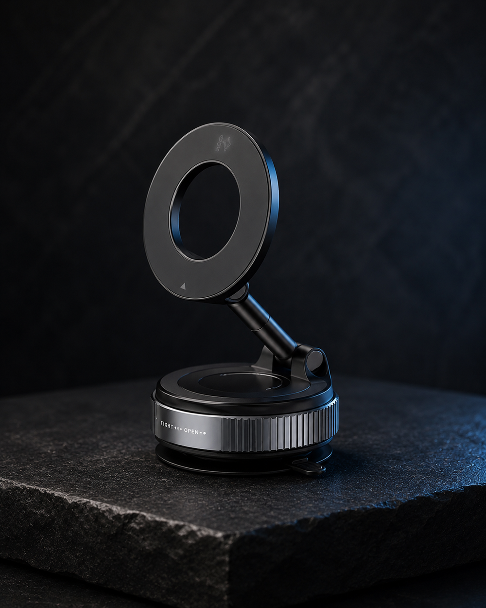 Mounera GripLock™ — Vacuum Car Phone Mount